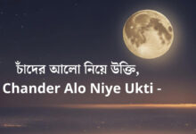 (Chander Alo Niye Ukti) চাঁদের আলো নিয়ে উক্তি।