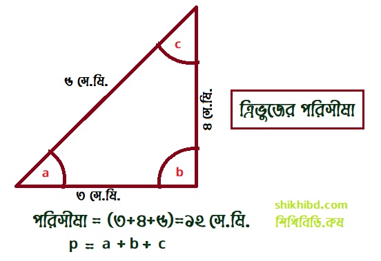 ত্রিভুজের পরিসীমা