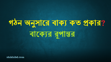 গঠন অনুসারে বাক্য কত প্রকার